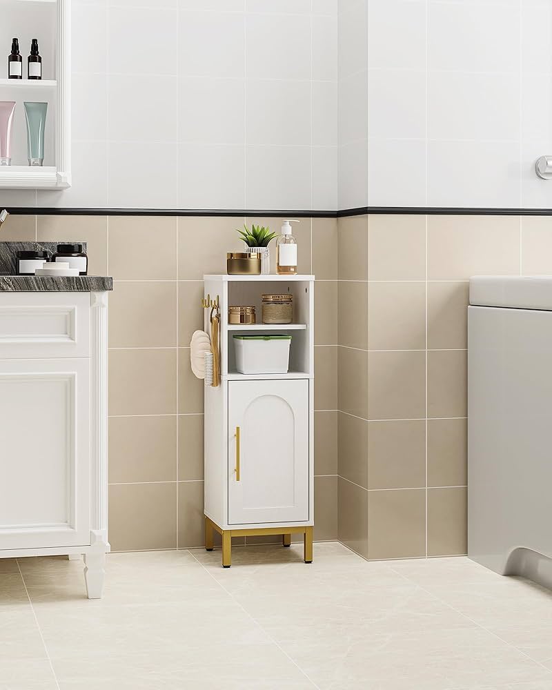 Amazon.com: Hzuaneri Bathroom Storage Cabinet, Corner Floor